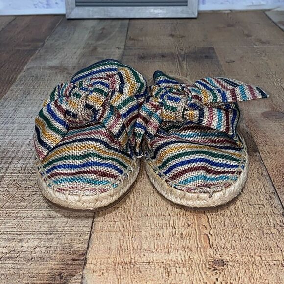 Circus Sam Edelman Lulu Striped Bow Espadrille mules - Picture 7 of 14